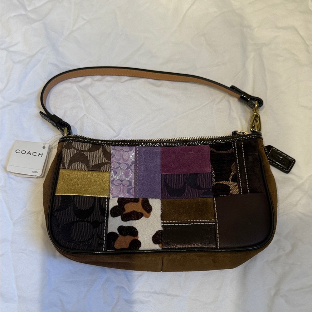 Coach Multicolor Patchwork Shoulder Bag